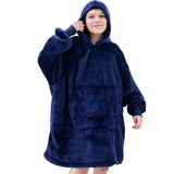 3 x Brand New Blanket Hoodie Sweatshirt, Wearable Blanket, Oversized Sherpa with Sleeves and Giant Pocket, Cozy Hoodie Warm for Adults Kids - RRP €104.97