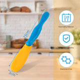 2 x Brand New Dmkohi butter knife, silica butter knife, cheese knife, food-safe spreading knife, dessert knife set, small table knife for smear dips, cheese and pastry making, dishwasher safe - RRP €40.8