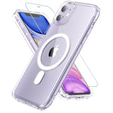 1 x RAW Customer Returns Hensinple iPhone 11 Magnetic Case with Tempered Glass Compatible with MagSafe, Military Grade Shockproof Case for iPhone 11 6.1 inch 6.1 inch , Clear - RRP €21.6