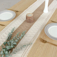 1 x RAW Customer Returns Sxdluzi 1 Piece Boho Long Table Runner with Tassels for Home Decor - RRP €22.8