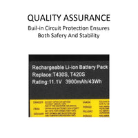 1 x RAW Customer Returns KYUER 43Wh 81 45N1036 45N1037 42T4844 42T4845 Battery for Lenovo ThinkPad T420S T420SI T430S T430SI 4171 4172 4174 4175 2352 2353 2354 2355 2356 2357 2358 0A36287 0A36309 42T4846 42T4847 45N1143 - RRP €39.86