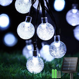 1 x RAW Customer Returns Sunlisky Solar Fairy Lights Outdoor, 9.5m 50 LED Solar Crystal Balls, 8 Modes Solar Fairy Lights Outdoor, Waterproof IP65 Solar Fairy Lights Outdoor Weatherproof for Pavilion, Garden, Balcony, Terrace, Goove - RRP €15.31