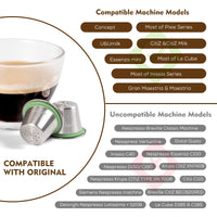 1 x RAW Customer Returns RECAPS Reusable Capsules Stainless Steel Refillable Pods Compatible With Nespresso 3 Capsule 1 Coffee Hammer 120 Seals  - RRP €23.89