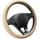 1 x RAW Customer Returns COFIT Anti-Slip Steering Wheel Cover Breathable Microfiber Leather Steering Wheel Cover M 37-38cm Beige - RRP €21.99