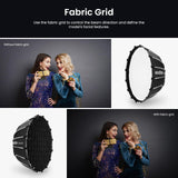 1 x RAW Customer Returns Godox QR-P60T 60cm Quick Release Parabolic Softbox Foldable with Honeycomb Grid, Bowen Mount, Diffuser Carrying Bag for Godox MS300 MS300-V SK400II DP400III QT600III SL60 SL60II SL150III - RRP €96.0