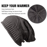 1 x RAW Customer Returns YSense 2-pack winter hats for women, knitted hats, warm slouch beanie with fleece lining, reusable - RRP €11.09