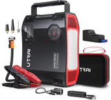 1 x RAW Customer Returns UTRAI Jump Starter Power Bank, 5000A 150PSI Compressor, 5-in-1 Power Bank Car Jump Starter, 27000mAh Portable Starter Power Bank Jump Starter with QC3.0 Fast Charging, LED Flashlight - RRP €100.84