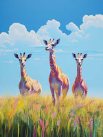 1 x Brand New Reofrey DIY Diamond Painting Accessories Giraffe Full Set, 5D Painting Diamond Painting Pictures Animal Crystal Embroidery Cross Stitch Home Bedroom Office Wall Decoration 30x40cm - RRP €11.48