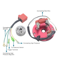 1 x RAW Customer Returns GOOFIT Motorcycle Solenoid Internal Rotor Stator Kit Part Accessory Replacement for 50-150cc Engine CDI Chinese Pit Dirtbike - RRP €33.74