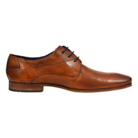 1 x RAW Customer Returns Bugatti Men s Business Shoes Made of Leather, With Two-tone Finish And Hand-Stitched Derbys, Cognac, 44 EU - RRP €62.95