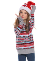 1 x Brand New Gyabnw Christmas Sweater Family Set Women Men Ugly Christmas Sweater Norwegian Christmas Unisex Partner Look Knitted Sweater Winter Warm for Couples Children Funny Christmas Outfit GrayXXL - RRP €36.99