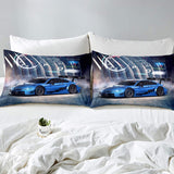 1 x RAW Customer Returns Homewish Children s Racing Car Comforter Cover Set 2 Pieces, Sports Car Duvet Cover Extreme Sports Theme Bedding Set, Modern Home Room Decorative 2 Piece Bedding Set with 1 Pillowcase, 135x200 - RRP €31.25