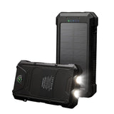 1 x RAW Customer Returns X-DRAGON Solar Power Bank 24000mAh Portable Waterproof Solar Charger with 4 USB Type C Outputs and Double Flashlight, Compass External Battery Charger with All Smartphones Outdoor Camping - RRP €39.66