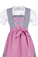 1 x RAW Customer Returns Isar-Trachten girls dirndl navy pink with blouse, navy, 134 - RRP €55.36