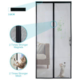 1 x RAW Customer Returns Apalus VP fly screen door, magnetic insect protection balcony door 100x220 cm, 2 x more durable than the Apalus classic, cat claw safe, stronger magnets, 3.8 cm wide Velcro, cannot be shortened - RRP €27.29