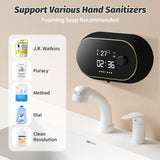 1 x RAW Customer Returns 500ml Automatic Soap Dispenser with Sensor, 3-Level Adjustable Rechargeable Electric Soap Dispenser, Foam Soap Dispenser for Kitchen and Bathroom Black  - RRP €41.99