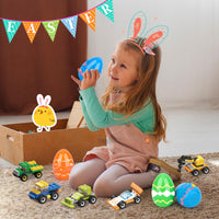 6 x RAW Customer Returns 12 Pieces Surprise Easter Eggs with Car Blocks Easter Eggs with Toy Easter Eggs Kids Plastic Easter Eggs for Easter Decoration Easter Eggs to Fill - RRP €106.2