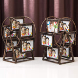 1 x RAW Customer Returns SURPRIZON Rotating Ferris Wheel Picture Frame, Desk Tabletop Vintage Picture Frame, Personalized Family Photo Frame for 12 Photos, Home Decoration, Christmas and Birthday Gifts, St - RRP €27.76