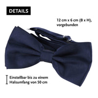 1 x RAW Customer Returns DonDon men s 3.5 cm wide Y-shaped braces, elastic and adjustable, set of 2 with matching bow tie 12 x 6 cm - RRP €19.88