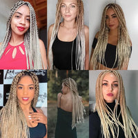 1 x RAW Customer Returns PORSMEER 3 Pieces Jumbo Braid Synthetic Hair for Braiding 24 Inches 100g Kanekalon Hair Braiding Extensions for Crochet Twist Braiding Hair Ombre Color, Brown to Blonde - RRP €19.43