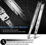 1 x RAW Customer Returns AOLISHENG 300mm Full Extension Drawer Runners Heavy Duty Slide Rails 45kg Load Capacity Side Mount Ball Bearing Kitchen Cabinet Rails Replacement Rails Guide Glides Silver 5 - RRP €55.7