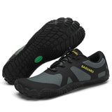 1 x RAW Customer Returns SAGUARO Barefoot Shoes Men Trail Running Shoes Men Breathable Fitness Shoes Women Outdoor Quick Drying Water Sports Barefoot Shoes Black Green 43 EU - RRP €46.99