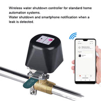 1 x RAW Customer Returns WiFi water valve with Alexa and Google, solenoid valve with Bluetooth language Wifi, Smart Water Control for kitchen garden farm for gas regulator manipulator valve 4 points 1 2 - RRP €36.97