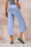 1 x RAW Customer Returns Ecupper Capris Pants Women Summer Plus Size Cotton Casual Pants - RRP €30.91