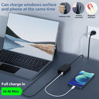 1 x RAW Customer Returns 65W Surface charging cable 15V 4A Microsoft charger power supply for Surface Pro 11 X 10 9 8 7 7 6 5 4 3, Surface Laptop 7 6 5 4 3 2 1, Surface Go 4 3 2 1, Surface Book 3 2 1, Model 1706 1796 1800 with USB - RRP €25.99