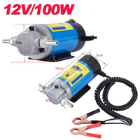 1 x RAW Customer Returns LEMOTO Diesel Pump 12V 100W Oil Suction Pump Fuel Pump Engine Oil Change Diesel Transfer Pump Fluid Extractor Low Noise Equipped with 3 pipes - RRP €45.99