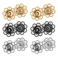 1 x RAW Customer Returns LAISHUNHE 30 Pairs 3 Colors 21mm Vintage Alloy Snap Fasteners for Sewing Metal Snap Fasteners for Sewing for Costume Design Handbag Clothing Sewing Craft DIY - RRP €10.72