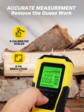 1 x RAW Customer Returns AZUNO moisture meter, pin-type wood moisture meter with battery and LCD display digital moisture meter detector for wood, wall, building materials, plasterboard - RRP €18.8