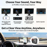 1 x RAW Customer Returns ATOTO P8 7 inch Portable Car Stereos, Wireless Carplay Wireless Android Auto, QLED Touchscreen, WDR Auto Dimmer, Anti-Glare, Remote Control, Bluetooth, AUX FM Output, up to 128G SD, P807SD-RM - RRP €159.9