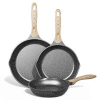 1 x RAW Customer Returns JEETEE pan set 3 pieces 3, gray  - RRP €70.58