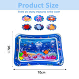 2 x Brand New Baby Water Mat, Baby Toys, Baby Inflatable Play Mats, Can Be Used as a Push-Up Mat Toy, Baby for 3 6 9 Months Jellyfish  - RRP €19.64