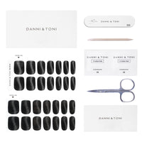 1 x RAW Customer Returns DANNI TONI Semi-cured gel nail foils glitter black cat eye shiny uv gel nail stickers, semi-cured nail foil nail stickers nail design wraps 28 stickers - RRP €18.14