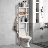 1 x RAW Customer Returns QHENS Toilet Shelf Narrow Bathroom, Bathroom Shelf Standing for over Toilet, 3-Tier, No Drilling, Toilet Shelf White for over Toilet, Space Saving, Easy Assembly 172 49 25 cm - RRP €45.99