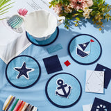 1 x Brand New WEBEEDY Coaster Kit DIY 4 Sets Felt Coasters Modern Pattern Absorbent Felt Cup Coasters DIY Craft Material Accessories Handmade Home Decor Gifts - RRP €20.4