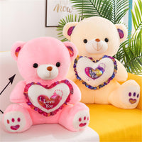 3 x Brand New Hava Kolari Teddy Bear Large Teddy Bear Plush Toy Cuddly Toy Stuffed Toy Teddy Bear with Heart for Children Boys Girls Birthday Christmas Valentine s Day Red, 30cm  - RRP €57.6