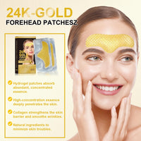 17 x Brand New 24K Gold Forehead Wrinkle Patches for Face, Anti-Aging Wrinkle Patches with Collagen Hyaluronic Acid for Forehead Wrinkles, Fine Lines Gold  - RRP €458.83