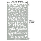 1 x RAW Customer Returns Aleks Melnyk 34 Stencils Metal Pyrography, Planner Metal, Stencils for Letters, Lettering, Alphabet, Letters, Numbers, Engraving Stencil, Stencils Vintage Font, 3 Pieces, Bullet Journaling - RRP €22.2