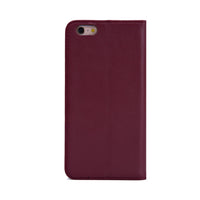 1 x RAW Customer Returns 32nd Classic Series - Leather Case Cover for Apple iPhone 6 6S, Genuine Leather Case Design Made with Card Slot, Magnetic and Stand - Burgundy - RRP €21.99