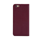 1 x RAW Customer Returns 32nd Classic Series - Leather Case Cover for Apple iPhone 6 6S, Genuine Leather Case Design Made with Card Slot, Magnetic and Stand - Burgundy - RRP €21.99