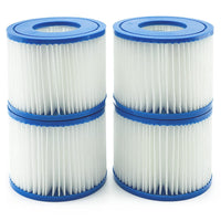 1 x RAW Customer Returns Denkmsd filter cartridges VI for Bestway pool filter, filter cartridge VI for Miami, Vegas, Monaco, replacement filter for Bestway Spa 58323 4 pieces  - RRP €19.15