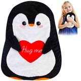 17 x Brand New Microwave heating pad 29 x 23 cm - Cute penguin mini grain pillow, for relieving warm-hot therapy for back and stomach pain, grain pillow for women, children and babies - RRP €398.48