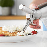 1 x RAW Customer Returns Runesol cream siphon stainless steel with 3 decorative nozzles, cream dispenser 500ml, whipped cream maker espuma bottle for desserts, cream spray bottle, cream dispenser, professional cream sprayer, Easter - RRP €69.99