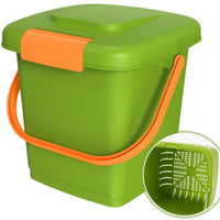 1 x RAW Customer Returns Homesthetix organic waste bin kitchen - 8L - organic waste bin with lid - dishwasher safe odor-proof - snap closure removable sieve - organic waste container compost bin for the kitchen - RRP €32.26