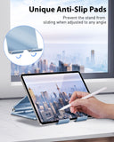 1 x RAW Customer Returns Maxonar Tablet Stand Adjustable and Foldable iPad Holder for Desk Stable with Heavy and Thickened Aluminum Alloy Holder, Compatible with iPad Air 5 iPad Pro iPad Mini6 iPhone15-Blue - RRP €23.18