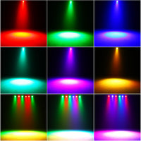 1 x RAW Customer Returns PUZILOZA 6 x 3W IP67 Waterproof Par Light, RGBW 4 in 1 LED Disco Light Party Light with Remote Control, for Outdoor Performances, DJ Show, Party, Bar, Stages, Festival Performances - RRP €64.91