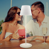 1 x RAW Customer Returns MALUX Table Lamp Wireless Dimmable Touch Control LED Table Lamp Battery with Warm White 8 Colors Outdoor Table Lamp Waterproof for Your Home Garden Dining Table Bedroom Study Balcony Hotel C White  - RRP €46.99